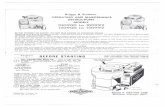 Briggs & Stratton Operating, Maintenance Manual for Models ...