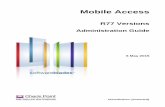 Mobile Access Administration Guide R77 Versions
