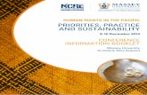 priorities, practice and sustainability conference