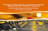Primary Production and Processing Standard for Dairy Products