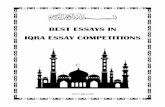 BEST ESSAYS IN IQRA ESSAY COMPETITIONS BOOK