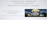 Lessons about Community from Studio Ghibli