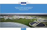 Green Public Procurement Criteria for Waste Water Infrastructure