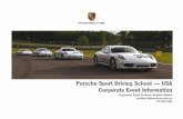 Porsche Sport Driving School Corporate Events Brochure 2016