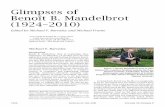 Glimpses of Benoît B. Mandelbrot (1924–2010)