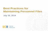 Best Practices for Maintaining Personnel Files