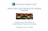 Webinar slides: What CAN I eat? Nutrition for dialysis patients