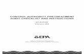 Control Authority Pretreatment Audit Checklist and Instructions (PDF)