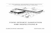 US Army medical course Food Service Sanitation and Inspections II ...