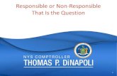 Responsible or Non-Responsible That Is the Question