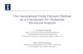 The Generalized Finite Element Method as a Framework for ...
