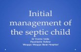 Initial management of the septic child