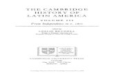 THE CAMBRIDGE HISTORY OF LATIN AMERICA