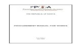 procurement manual for works