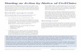 Starting an Action by Notice of Civil Claim - Supreme
