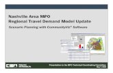 Nashville Area MPO Regional Travel Demand Model Update