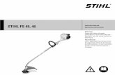 STIHL FS 45/46 Occasional Use Weed Trimmer Instruction Manual ...