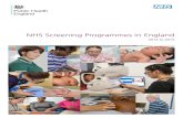 NHS Screening Programmes in England: 2014 to 2015