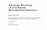 Hong Kong Aviation Requirements, HKAR-66, Licensing of ...