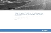 EMC® NetWorker® Snapshot Management for NAS Devices 8.2 ...