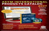 PRODUCTS CaTalOg ASTM InTernATIonAl