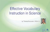 Effective Vocabulary Instruction in Science