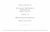 section 2 stage works operas ballets teil 2 bühnenwerke ballette