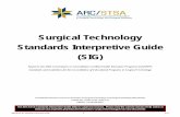 Surgical Technology Standards Interpretive Guide (SIG)