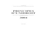 PRINCIPES D'UNIDROIT 2004