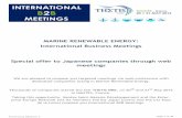 MARINE RENEWABLE ENERGY: International Business Meetings ...