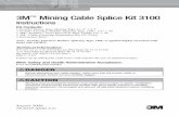 3M™ Mining Cable Splice Kit 3100 Instruction Sheet