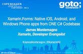 Xamarin.Forms: Native iOS, Android, and Windows Phone apps ...