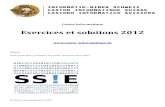Exercices et solutions 2012