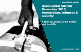 Ipsos Global @dvisor November 2015: Immigration, Refugees and Security