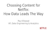 Choosing Content for Netflix: How Data Leads the Way