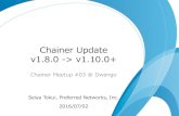 Chainer Update v1.8.0 -> v1.10.0+
