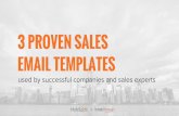 3 Proven Sales Email Templates Used by Successful Companies