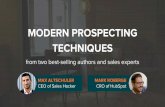 Modern Prospecting Techniques for Connecting with Prospects (from Sales Hacker and HubSpot)