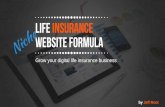 Niche Life Insurance Website Formula - Grow your digital life insurance business