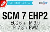 SCM 7 EHP 2 ECC 6 TM 9.0 PI 7.3 EWM Remote Access