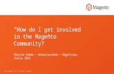 How do I get involved in the Magento community?