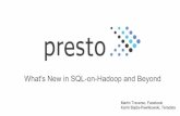 What's new in SQL on Hadoop and Beyond