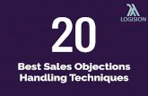 20 Best Sales Objections Handling Techniques - Slides