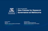 New Policies for Research Governance at Melbourne