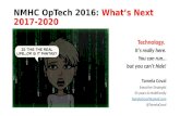 NMHC 2016 What's Next 2017-2020? TamelaCoval