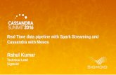 Realtime Data Pipeline with Spark Streaming and Cassandra with Mesos (Rahul Kumar, Sigmoid) | C* Summit 2016