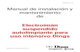 Manual de instalación y mantenimiento de Electroimán suspendido ...