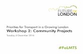 6 Dec Community Transport Projects