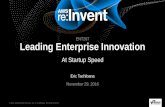 AWS re:Invent 2016: Leading Enterprise Innovation at Startup Speed (ENT207)