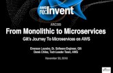 AWS re:Invent 2016: From Monolithic to Microservices: Evolving Architecture Patterns in the Cloud (ARC305)